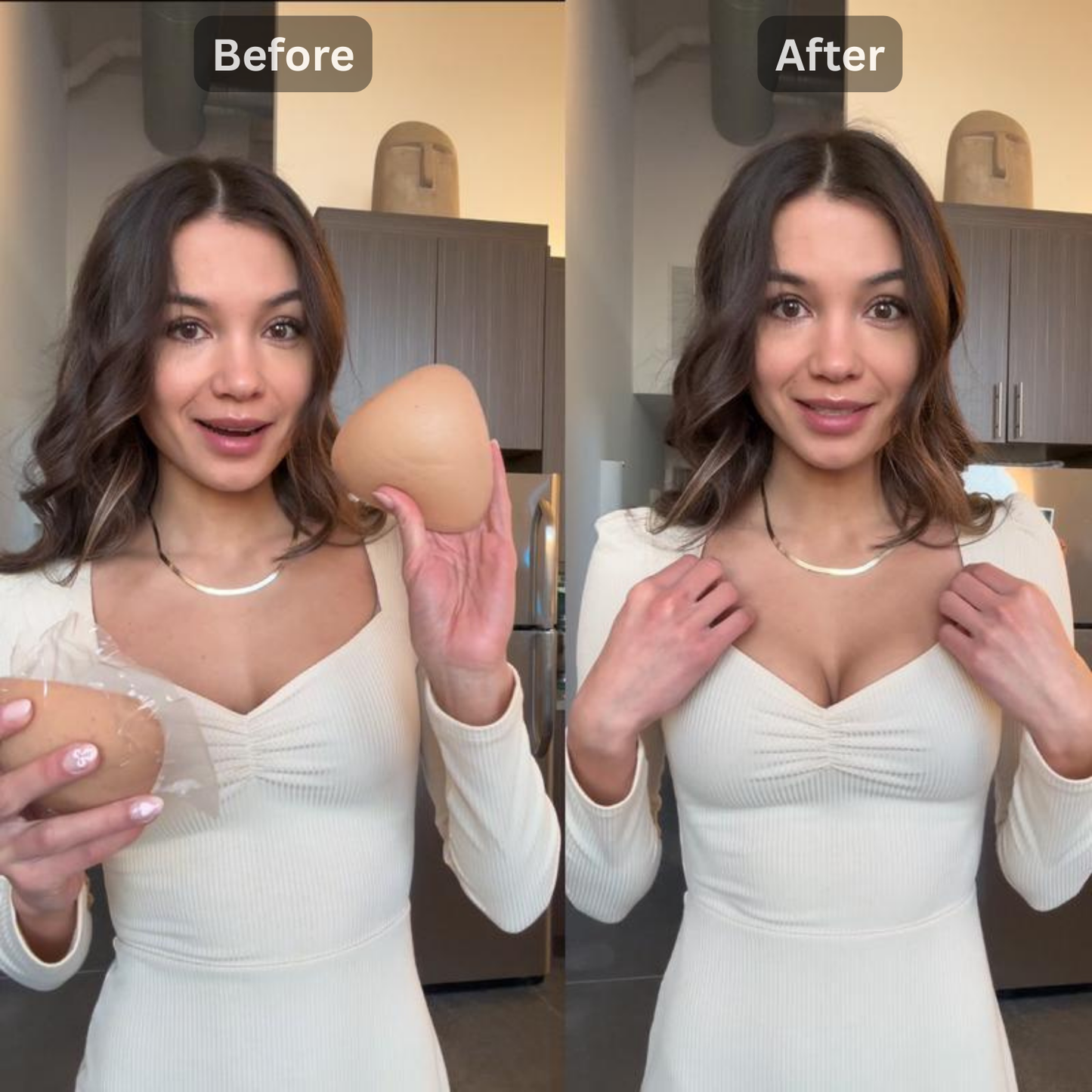 Snowy - Sticky Insert Bra